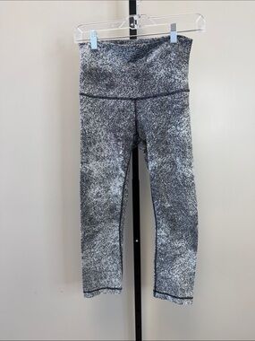 lululemon athletica Gray Marbled High-Rise Leggings